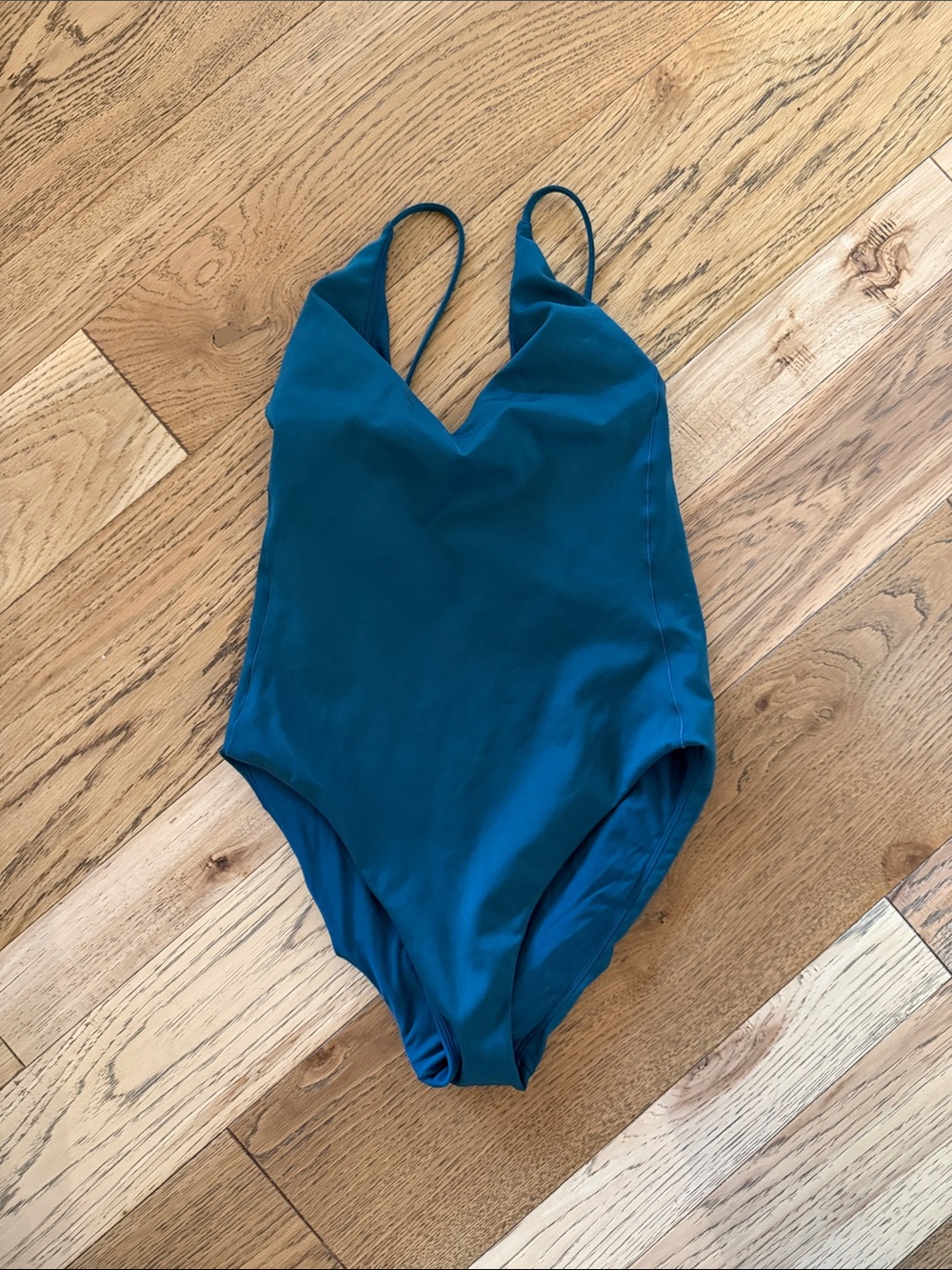 Left On Friday Deep End Teal Sunday Suit Tall Large One-Piece Swimsuit